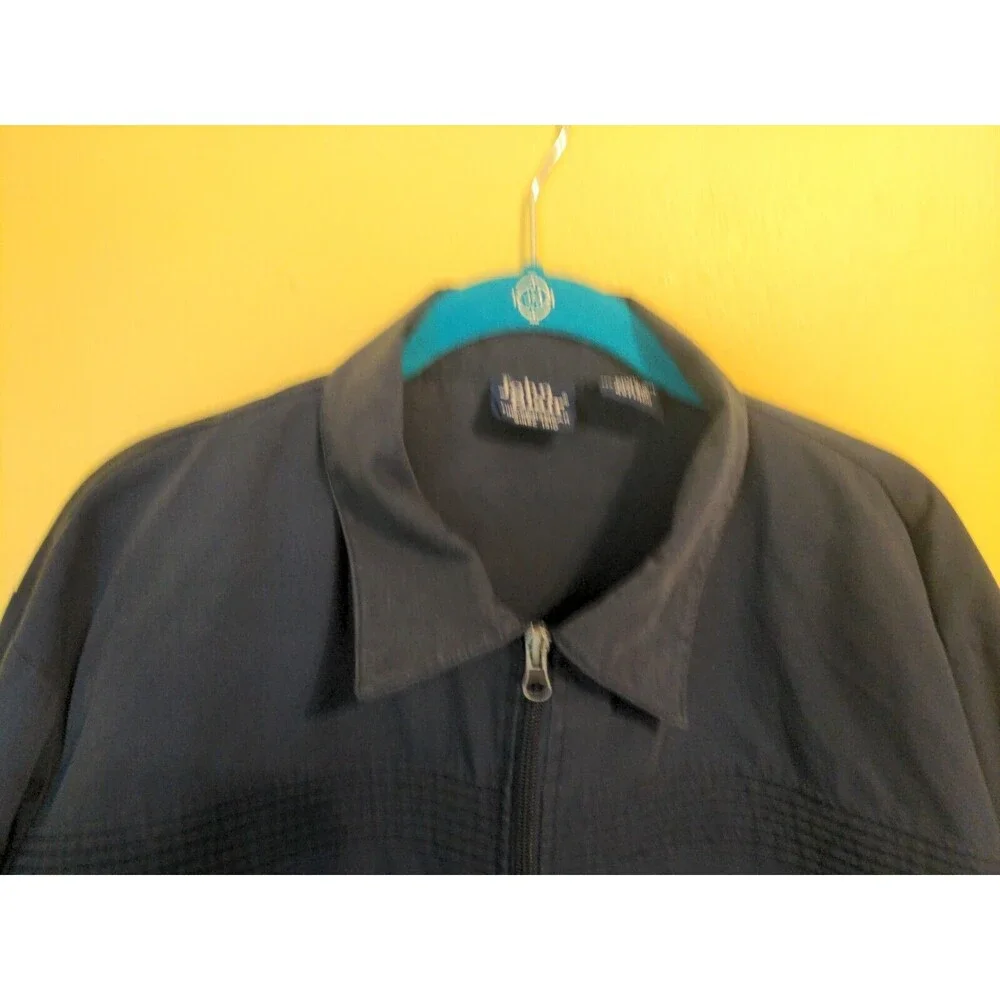 Vintage John Blair Jacket Men's Full Zip Collar 80s Blue Pocket Norm XL XLarge